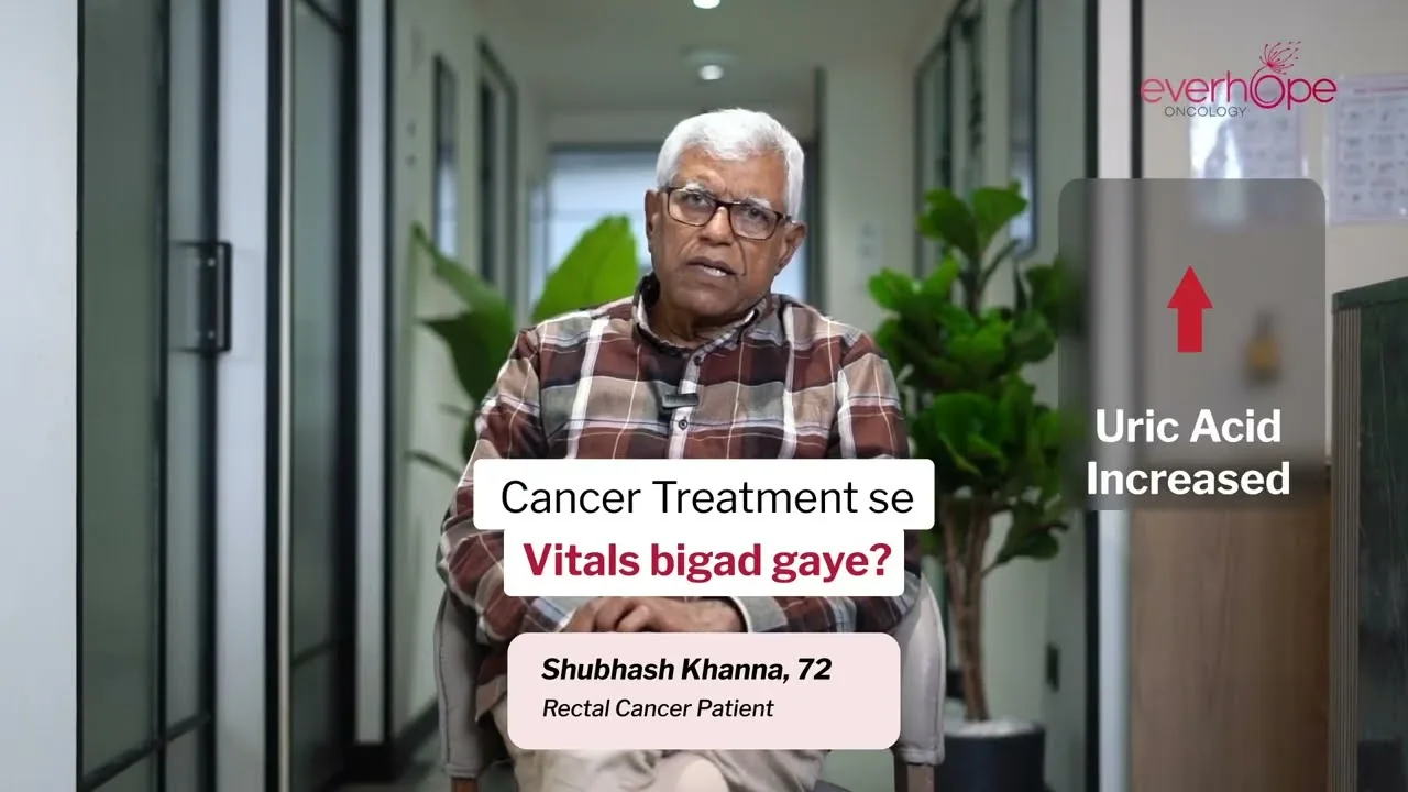 Subhash Khanna, 72, rectal cancer patient, sharing his story